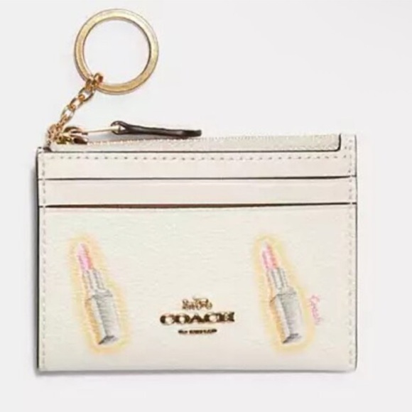 Coach Handbags - Coach Skinny Id Case Card Holder With Lipstick Print Retail $68